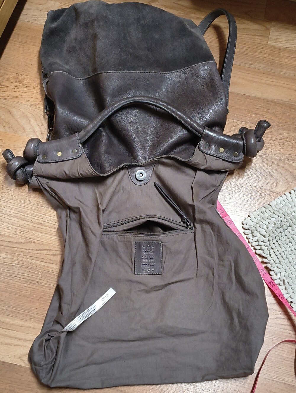 We The Free ♥️ Slouchie Leather Studded Shoulder Bag ♥️ Crossbody Tote Bag - Picture 4 of 13